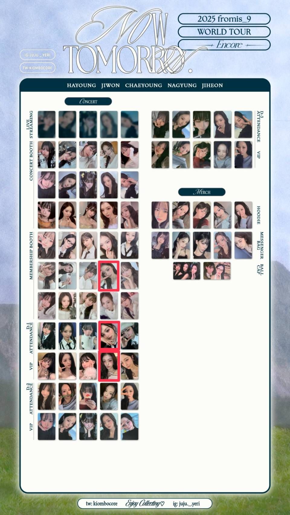 fromis_9 韓安入場卡 炅