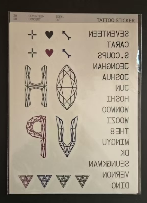 IDEL CUT 紋身貼紙