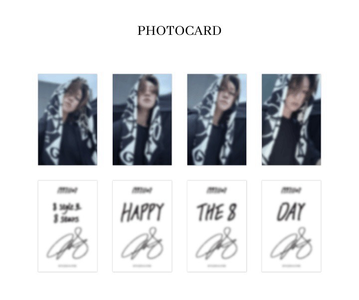 八 生日禮盒ver.5 SCARF-8 stars 圍巾 小卡 全套