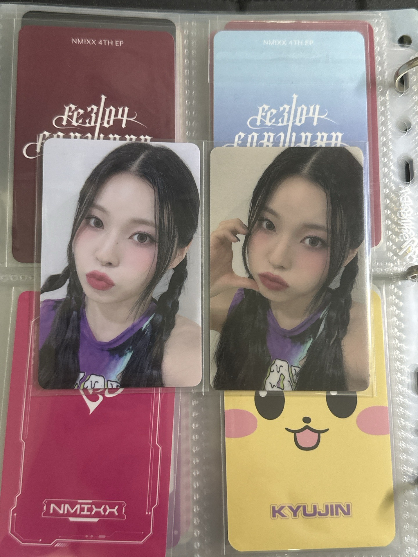 NMIXX 紫葡萄圭兩張（pvc）