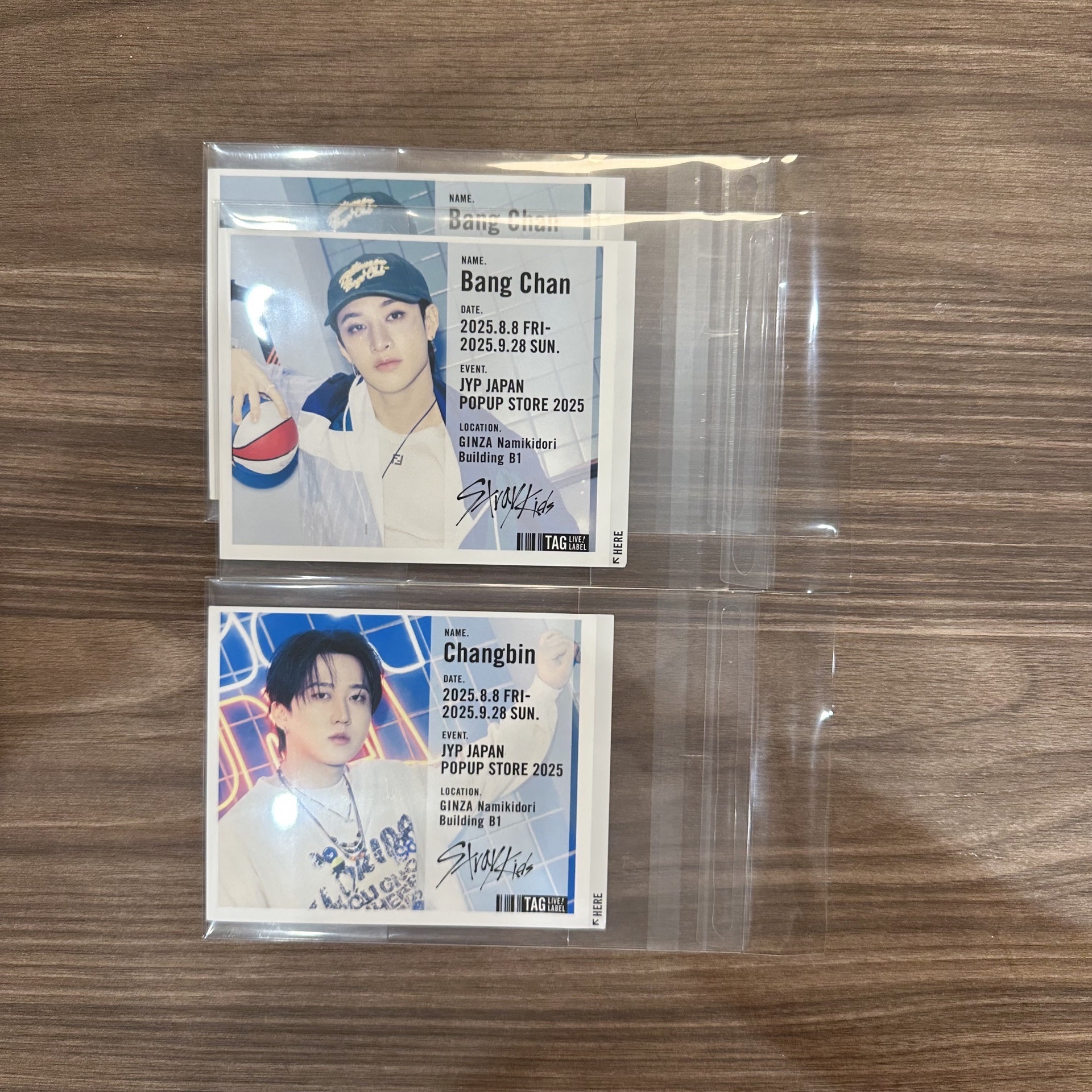 2025 JYP日本快閃店 貼紙 飲料罐 燦 彬