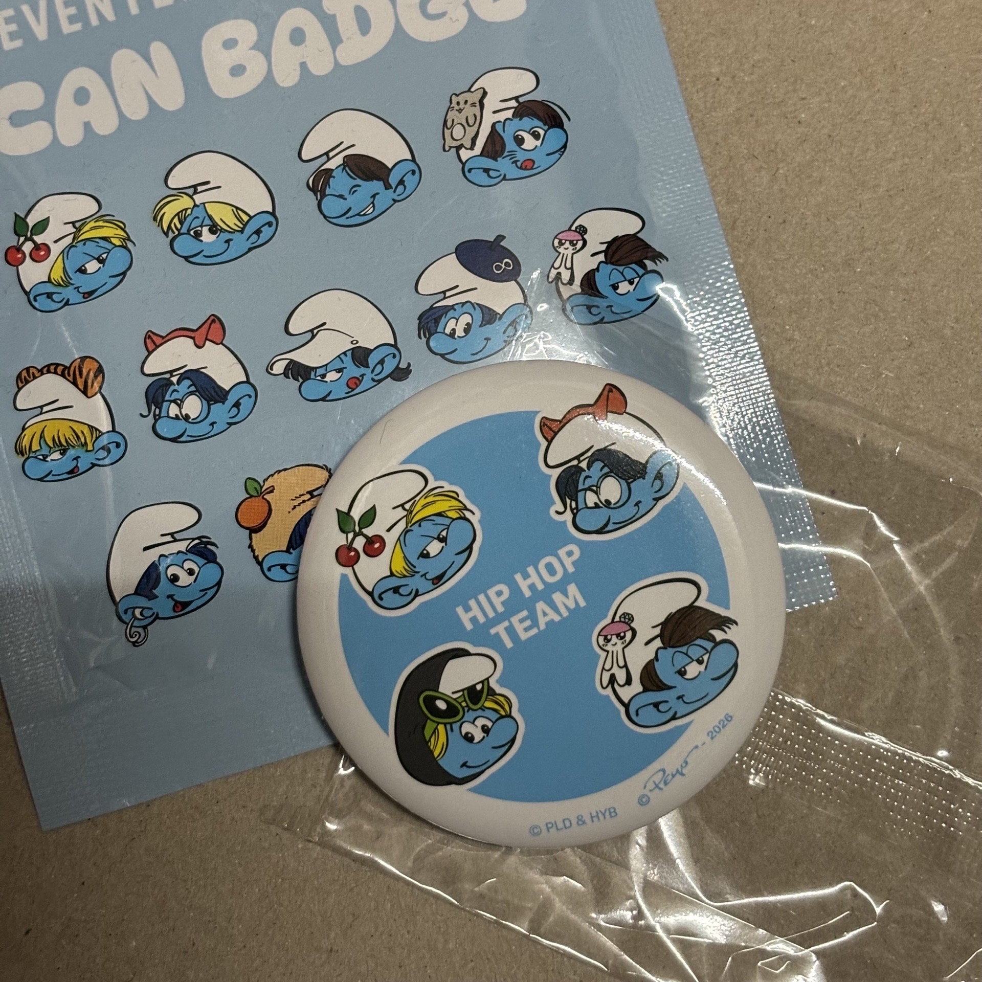 7-11 SEVENTEEN × 藍色小精靈 泡隊徽章