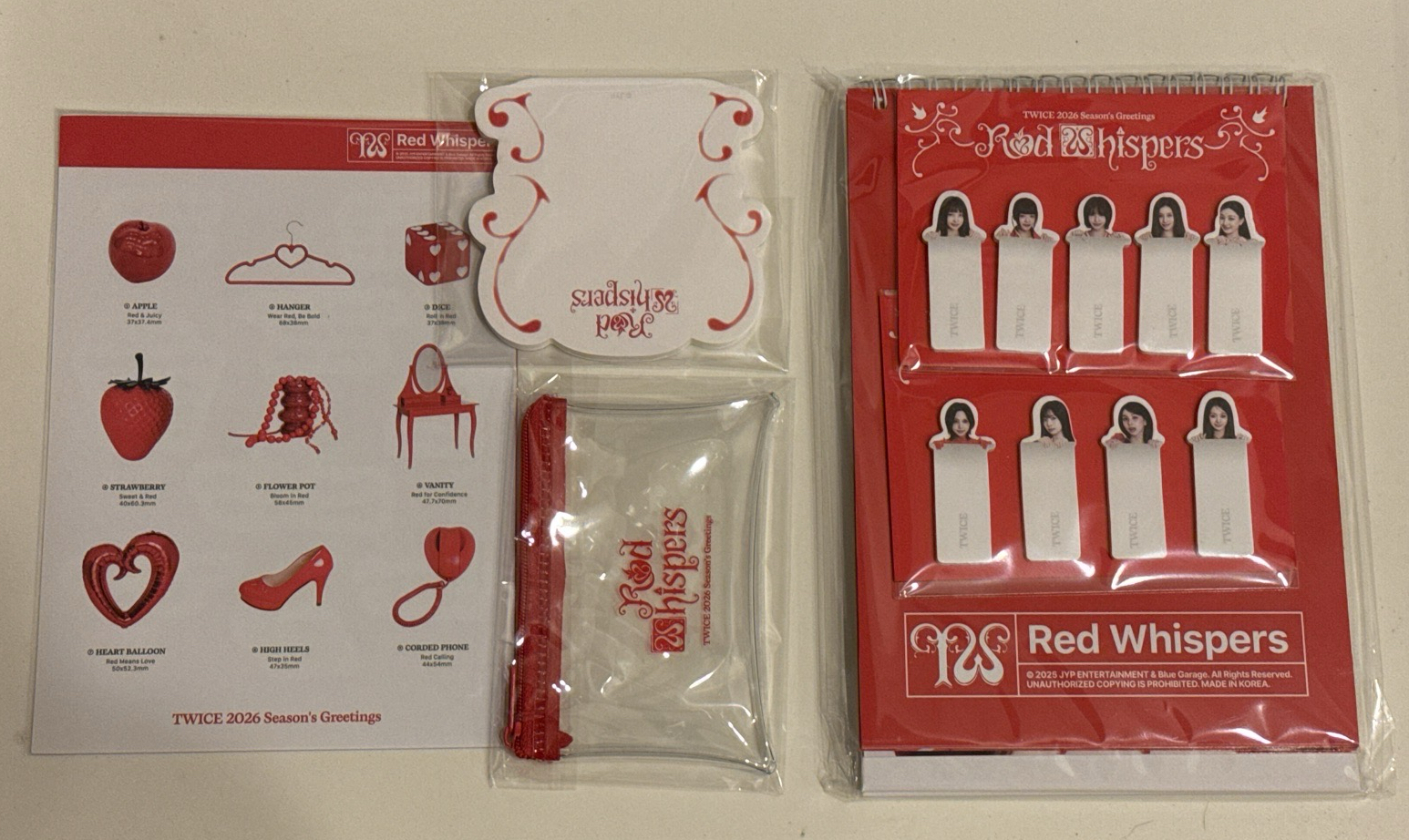 2026韓國年曆個人卡