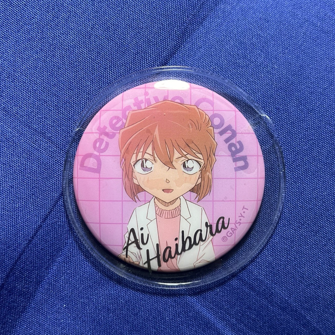 カプセル缶バッジ&カバー(扭蛋徽章&徽章套) 灰原哀ver.