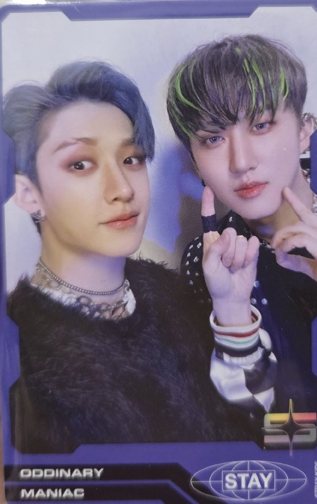 Stray kids ODDINARY 專輯卡 藍版雙人卡 燦彬