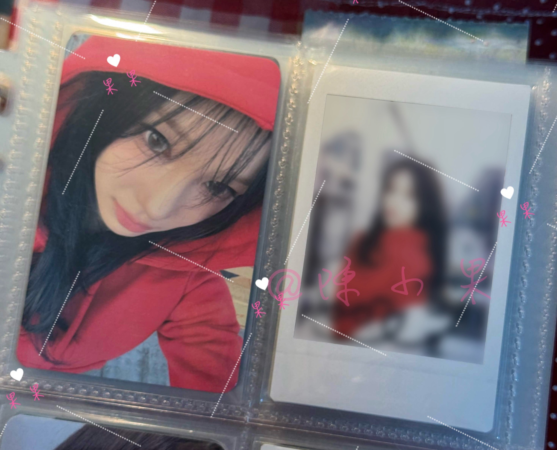 Sign mv造型紅衣愛 未公開親簽拍立得