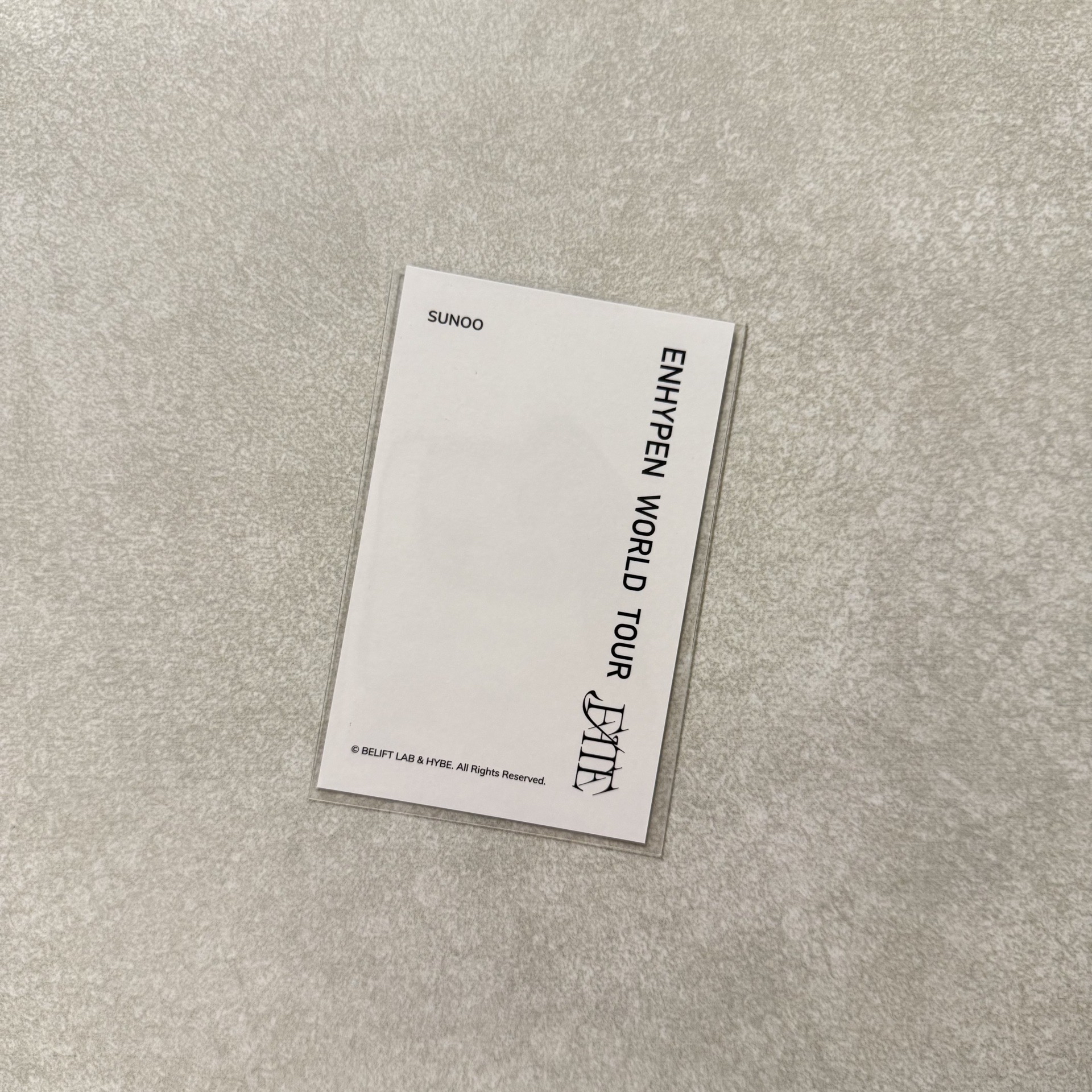 ENHYPEN 善禹 FATE 衝鋒衣卡