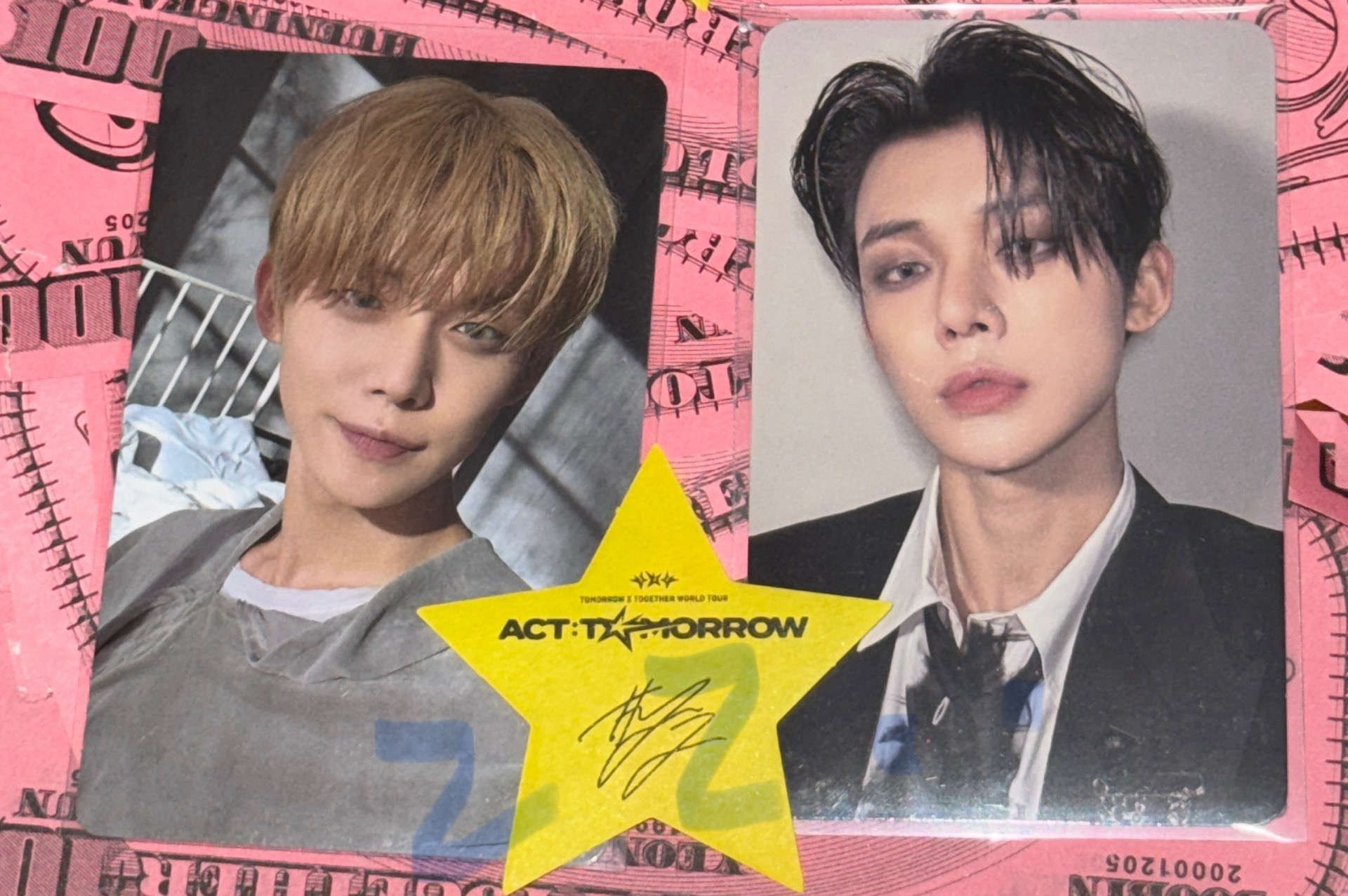 崔然竣小卡 送台灣場星星+紙鈔*1