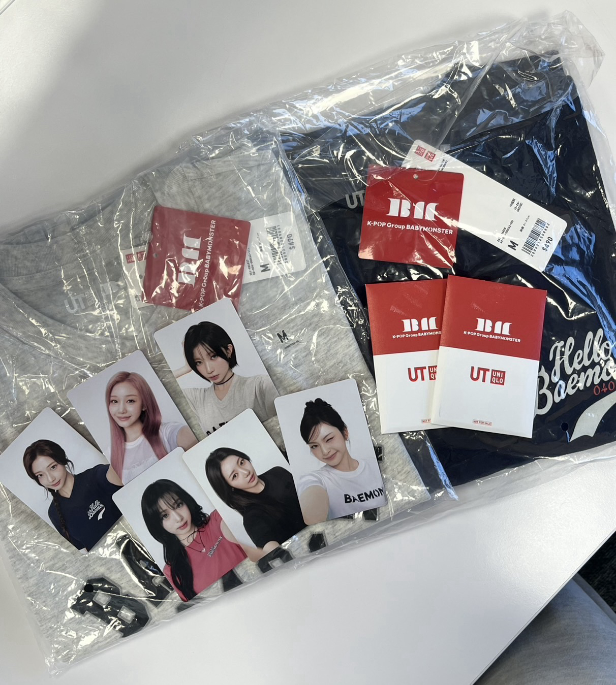 babymonster uniqlo聯名小卡