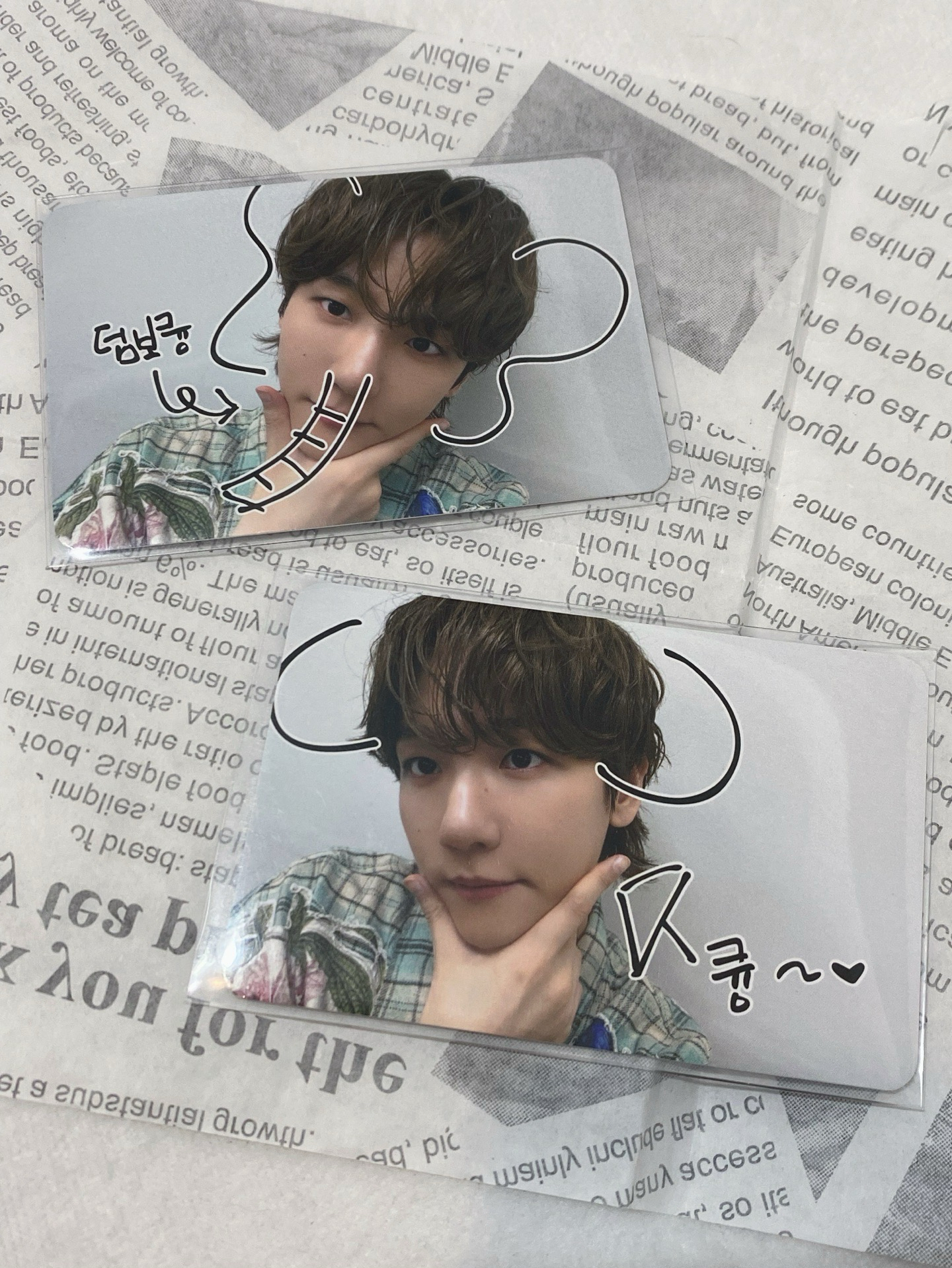 EXO BAEKHYUN bolo5 簽售卡