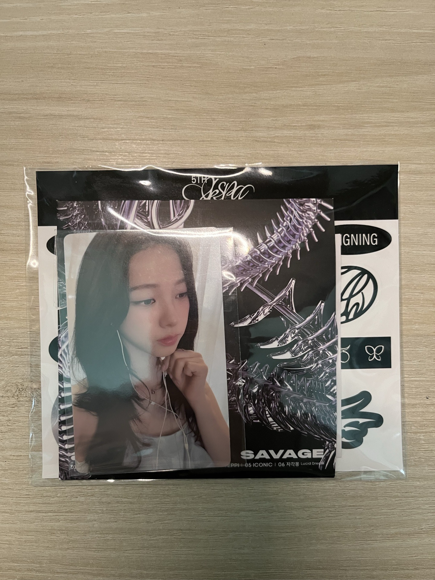 aespa Karina音響小卡及貼紙