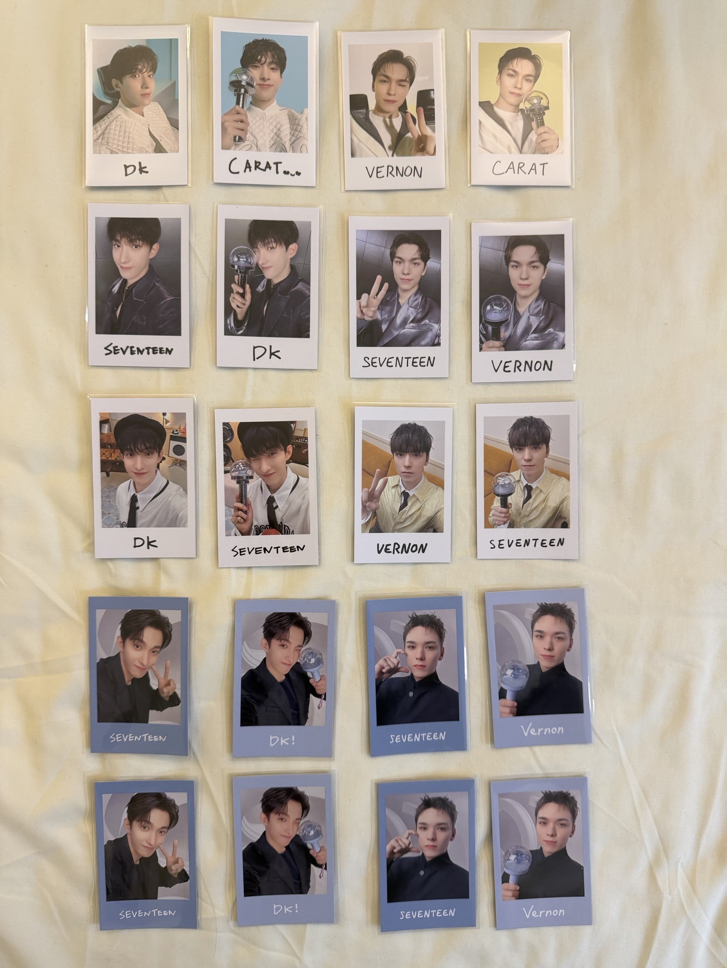 SEVENTEEN 歷年日巡拍立得