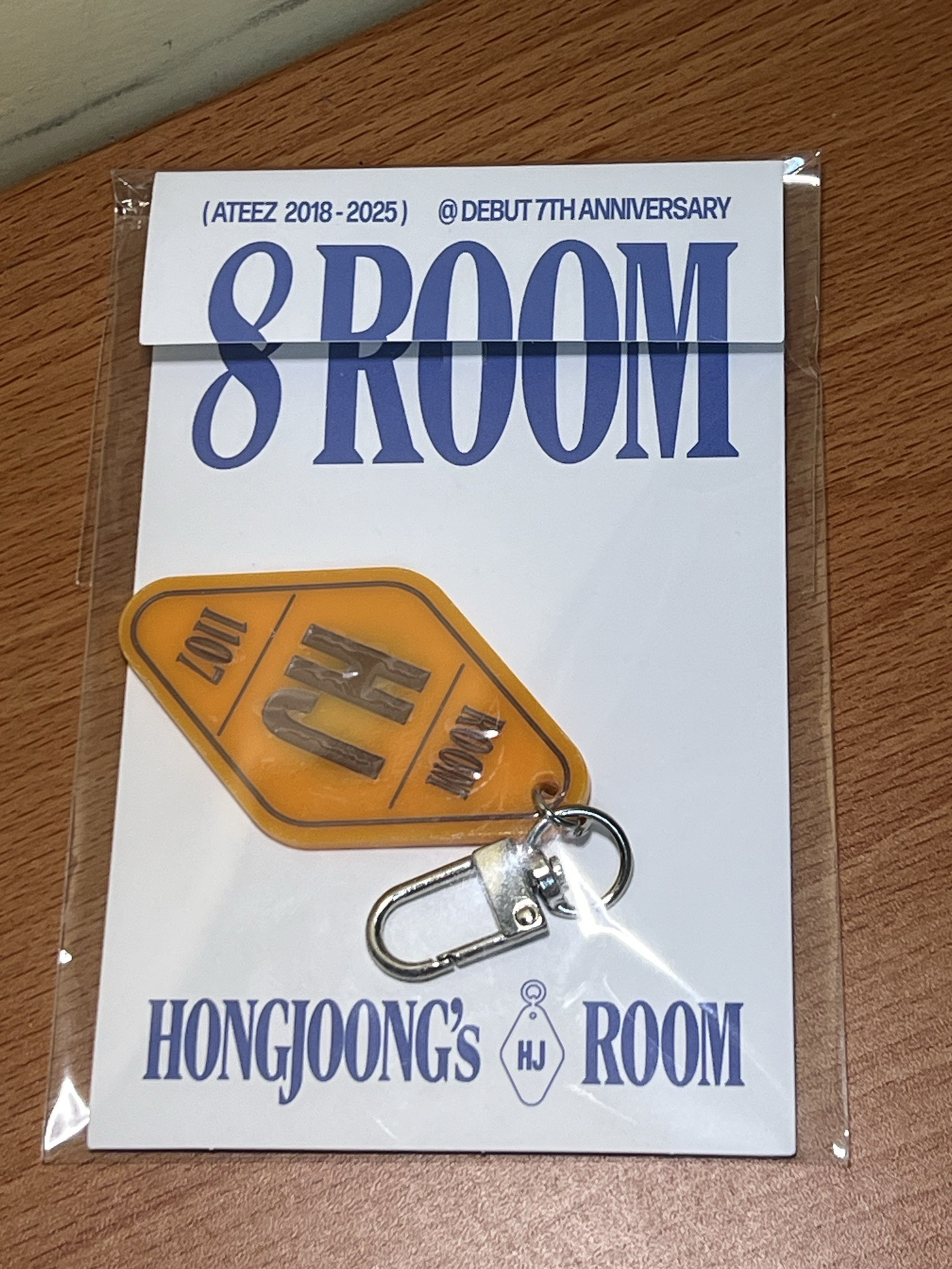 中 七週年 8ROOM 鑰匙圈 含卡