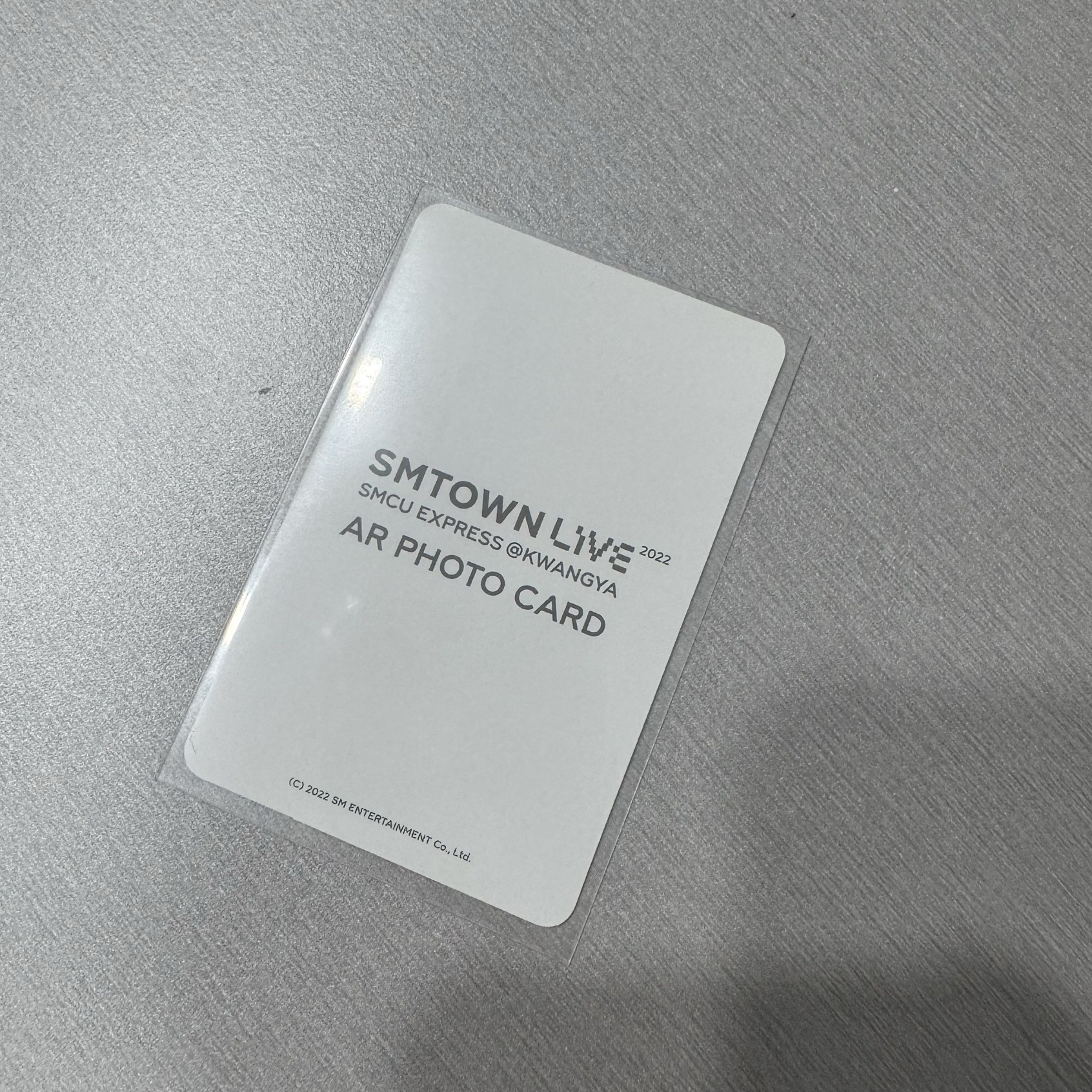 2022 SMCU express Kwangya 周邊卡 AR beyond live 小卡 仁俊