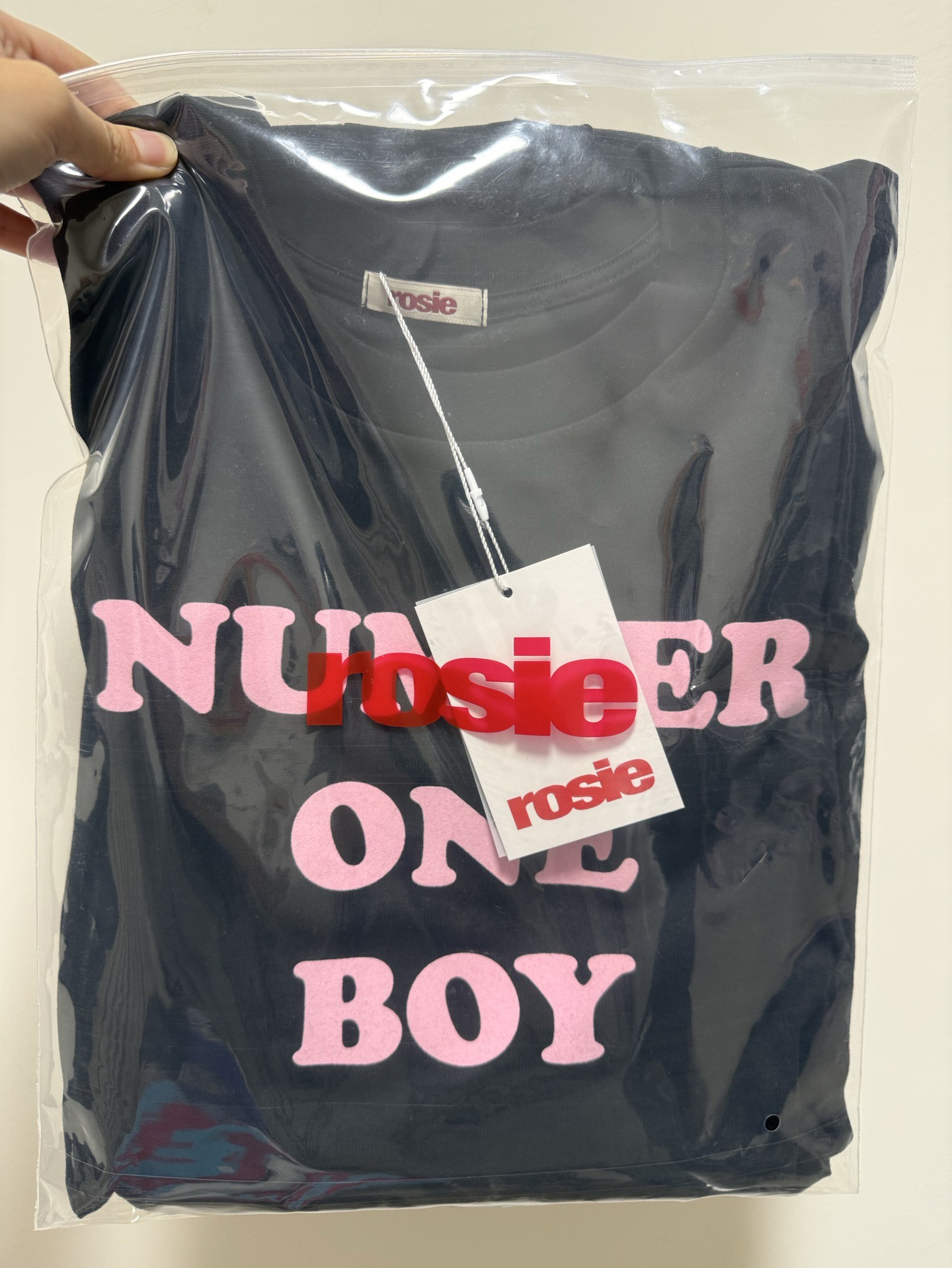 rosé 首爾快閃店-number one boy 黑T