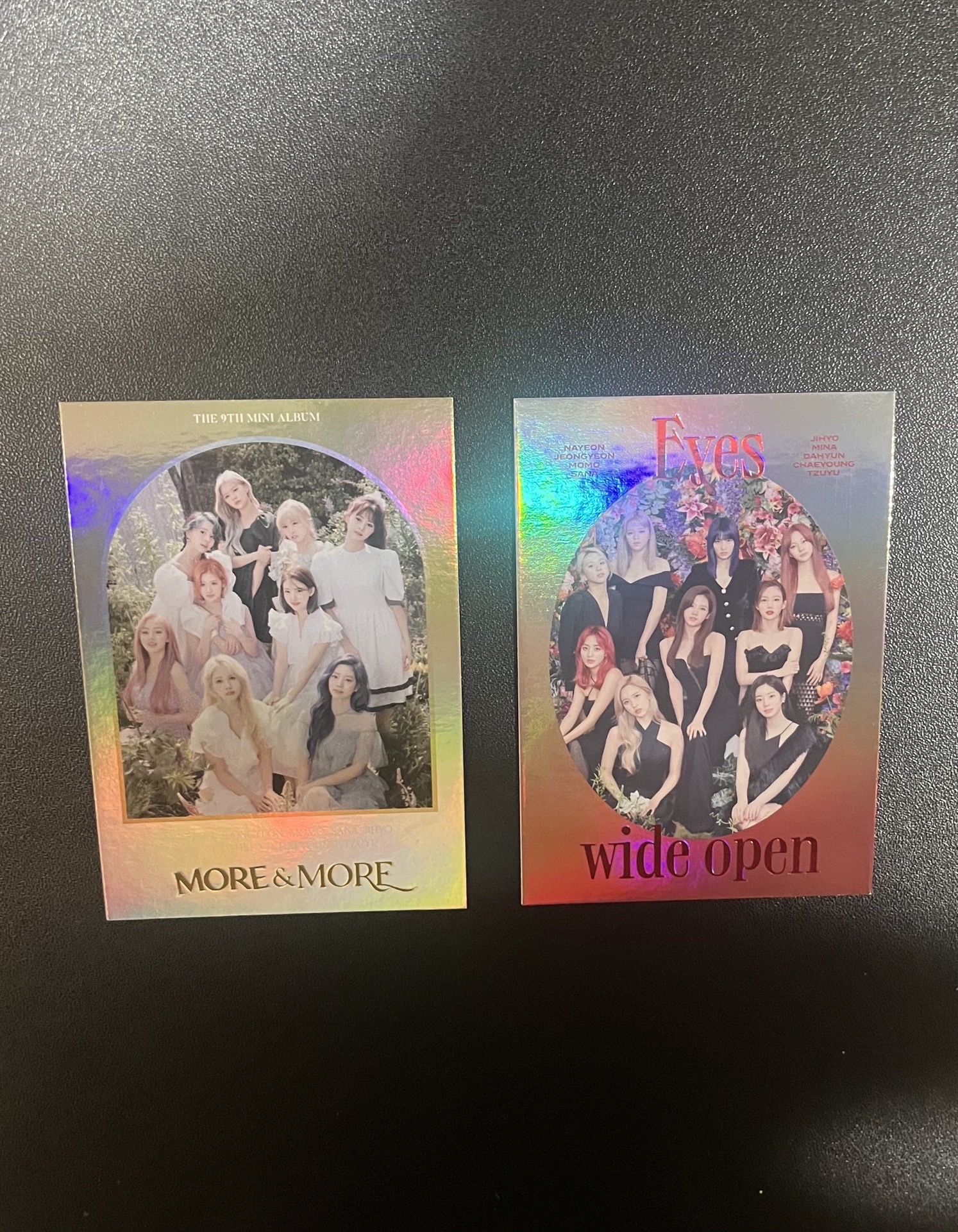 TWICE MORE&MORE+Eyes Wide Open 閃卡(兩張合售)