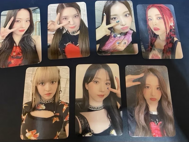 NMIXX 單曲二輯"ENTWURF" SW1.0 通路特典小卡 成套 soundwave 黑紅衣