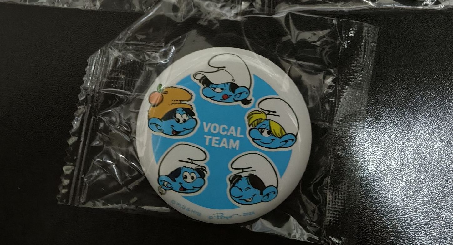 7-11藍色小精靈徽章-主唱隊大頭