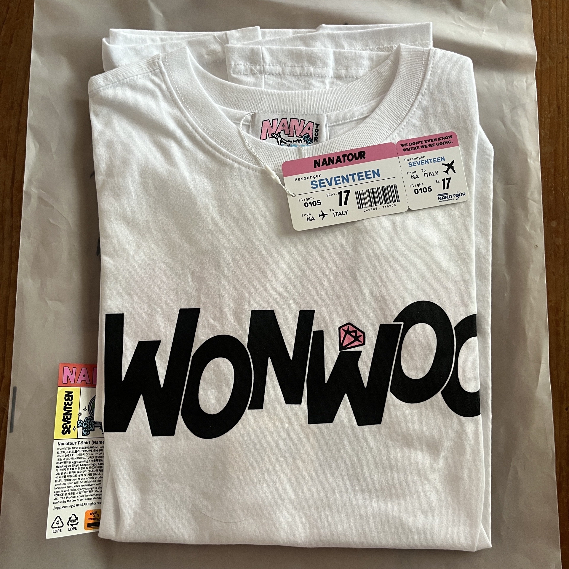 NaNa Tour 圓佑上衣 M 