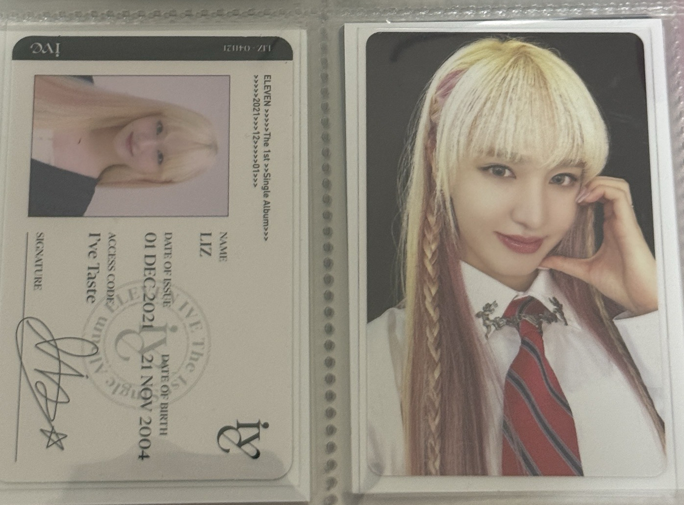 IVE LIZ eleven ID卡 愛河船特