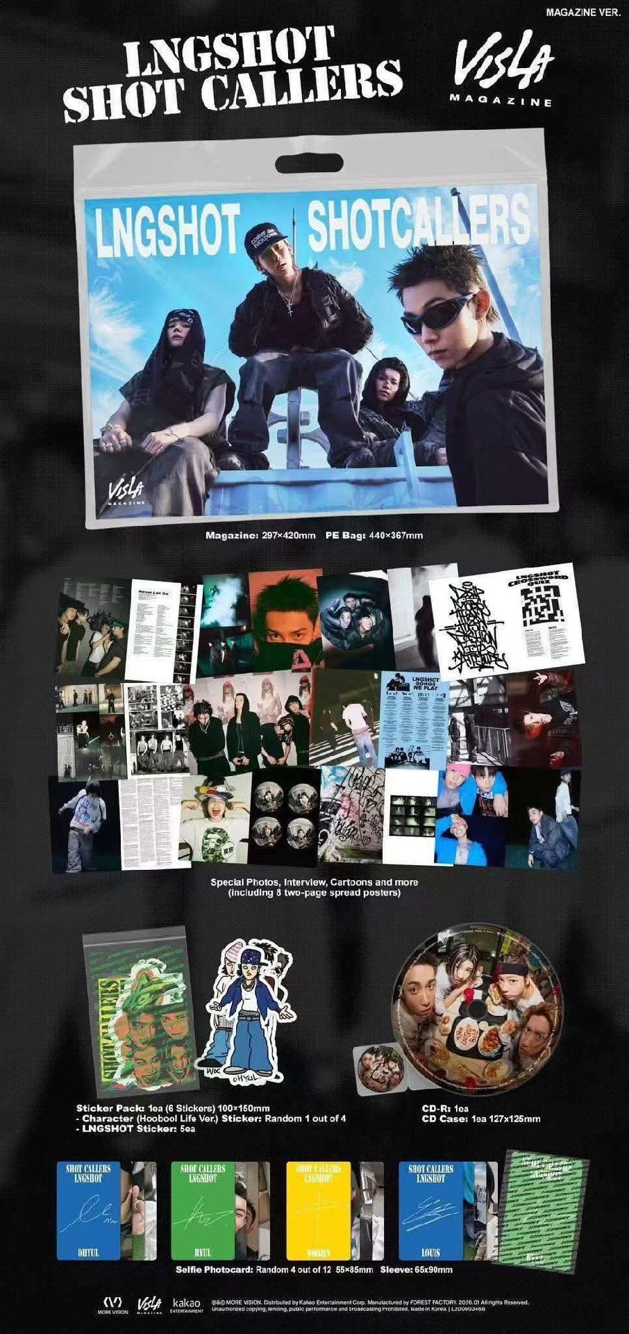 LNGSHOT Debut EP [SHOT CALLERS] Magazine Ver.