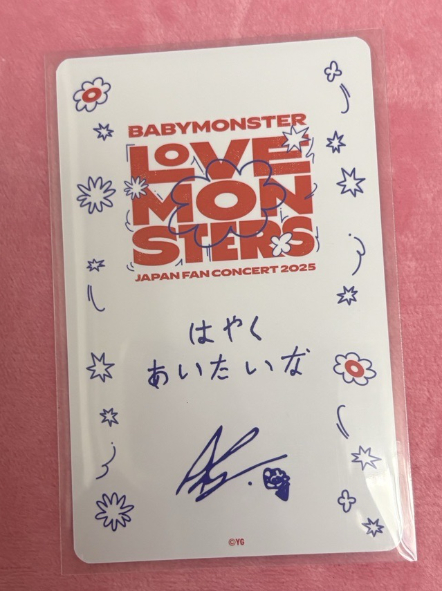 ⭕️Ahyeon 「THANKS MONSTIEZ 2026」快閃店 隨機卡 