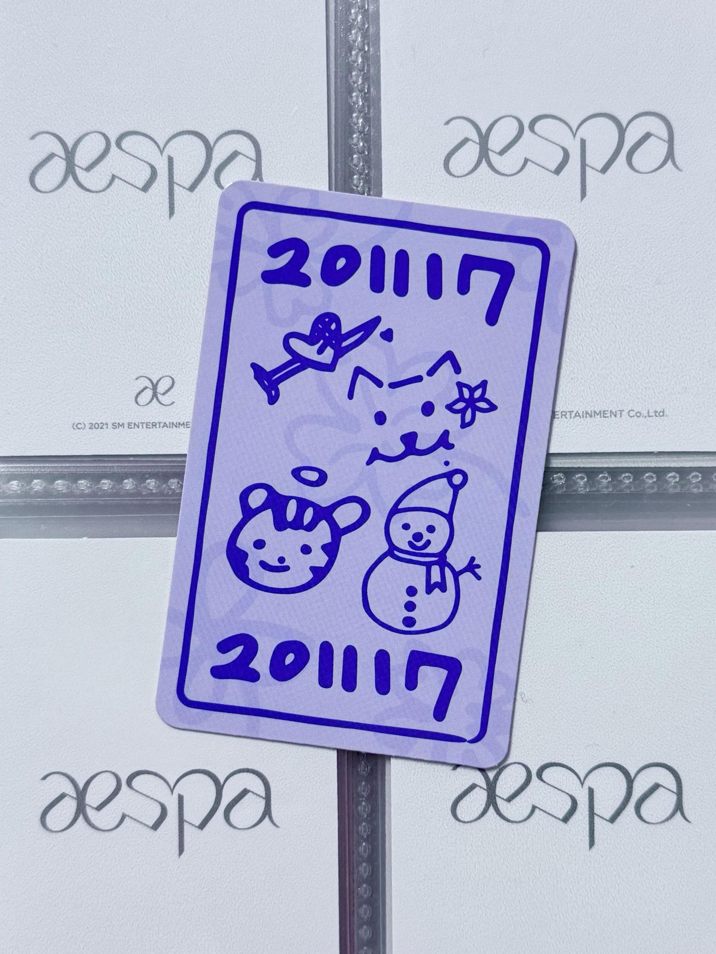 aespa 二週年團體符咒卡