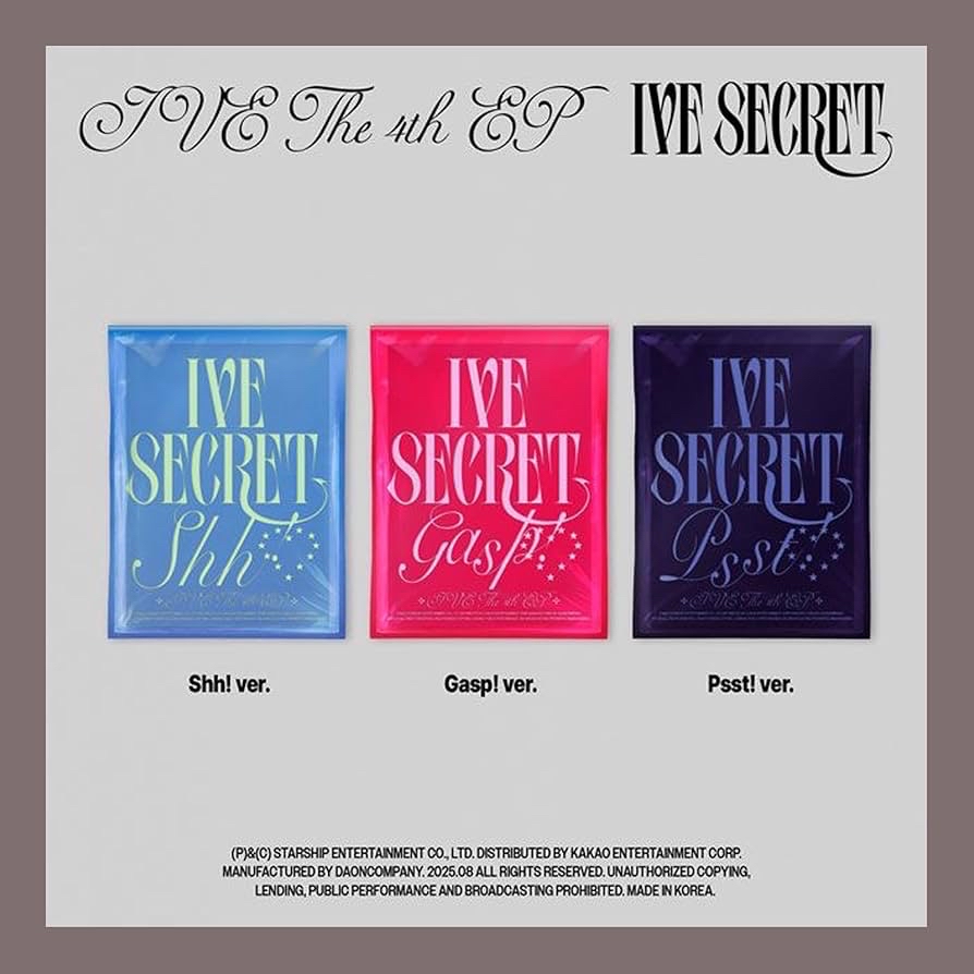 IVE SECRET未拆專 三張一套