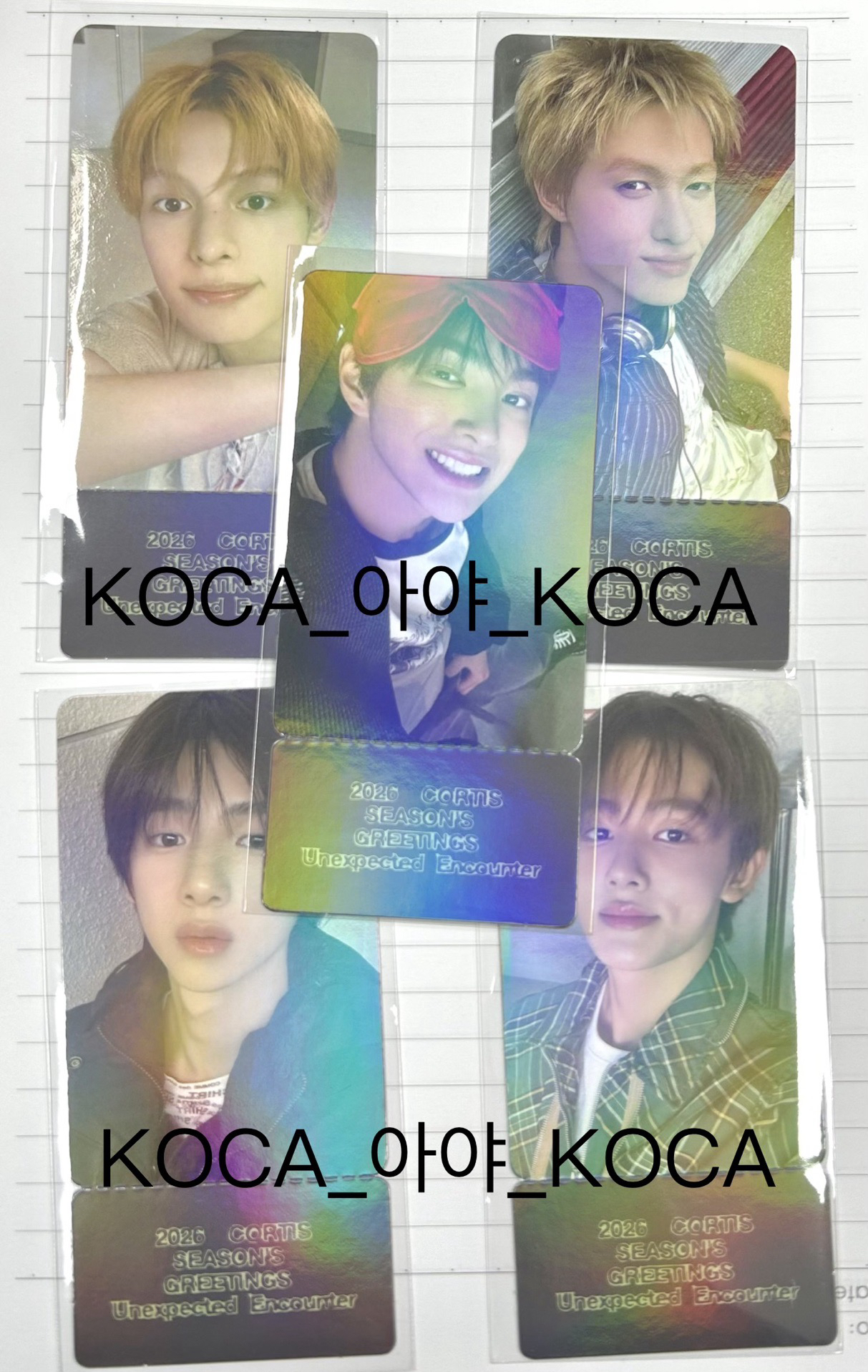 現貨 CORTIS 年曆快閃 滿額卡 一套5張