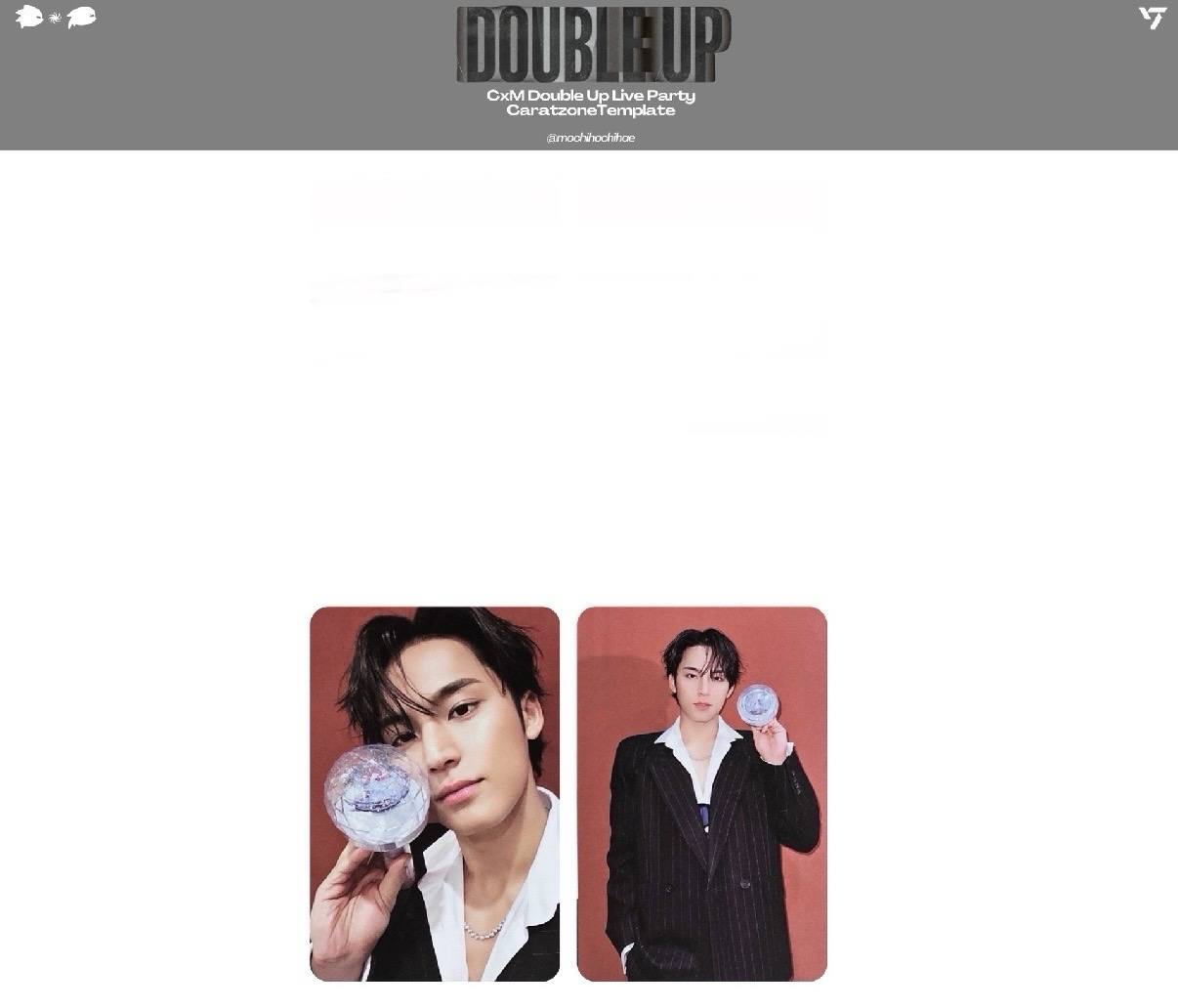 CxM DOUBLE UP 金珉奎 粽卡、卡包卡