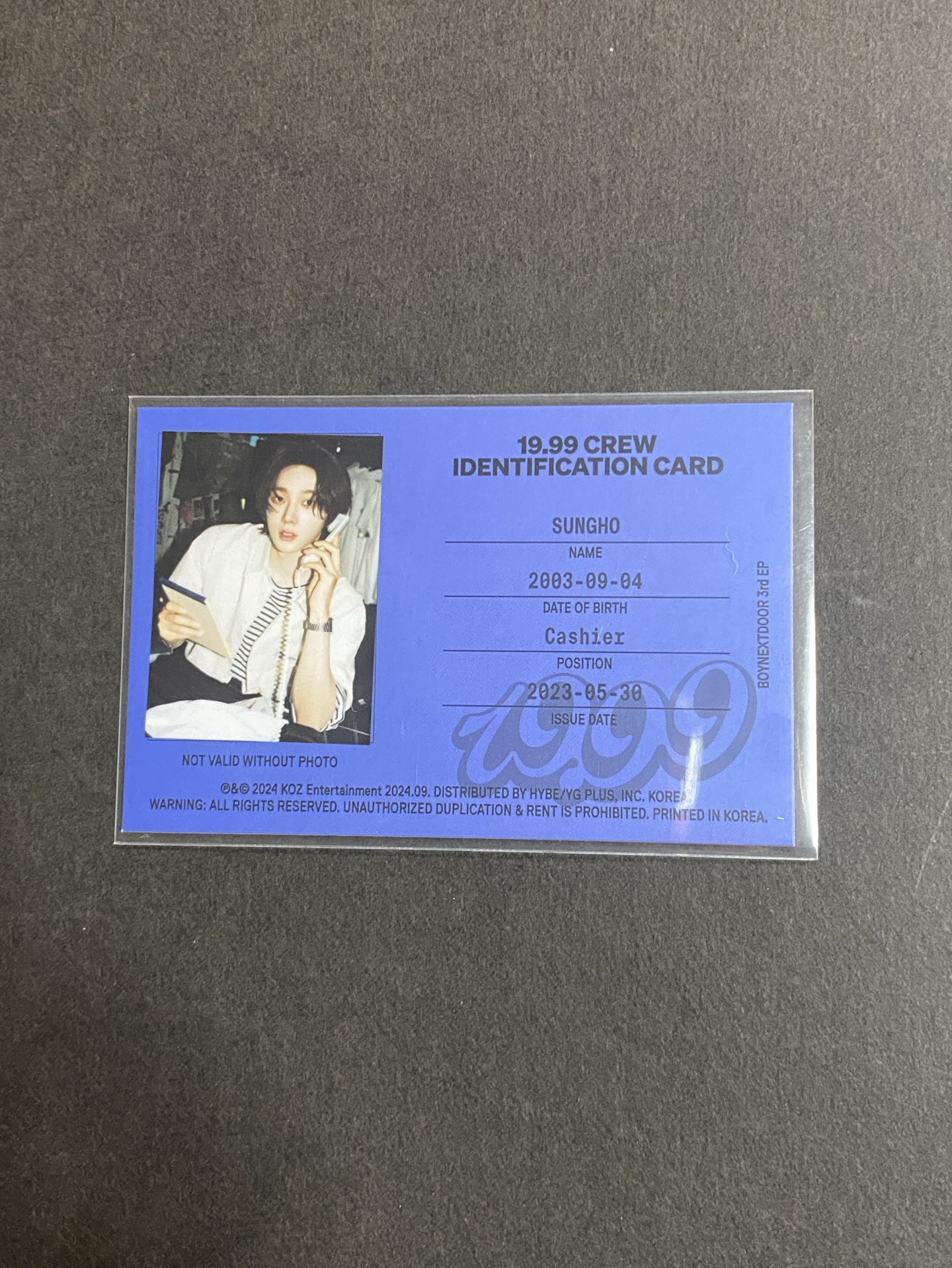 19.99 專輯卡 ID卡