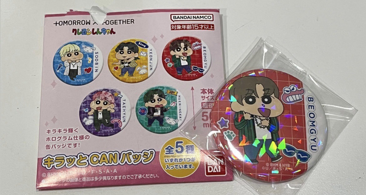 圭蠟筆小新聯名hmv限定徽章