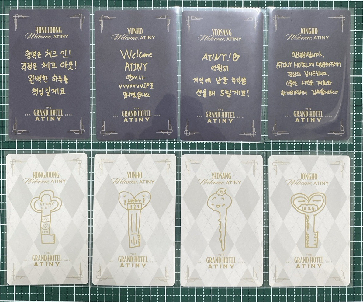 ATEEZ 6期會員禮 弘中 潤浩 呂尚 鍾浩