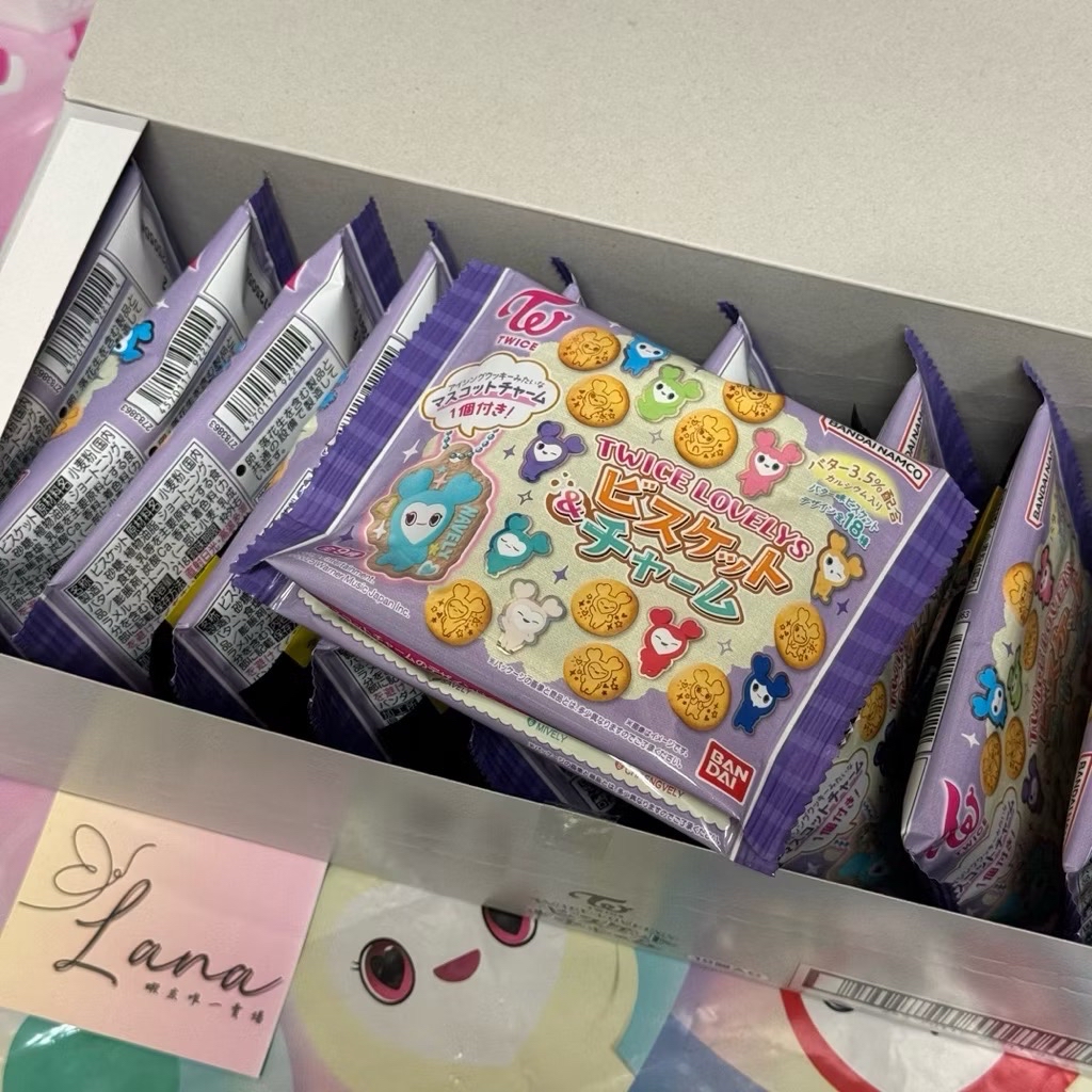 萬代食玩 鑰匙圈吊飾 TWICE餅乾吊飾 含隨機吊飾