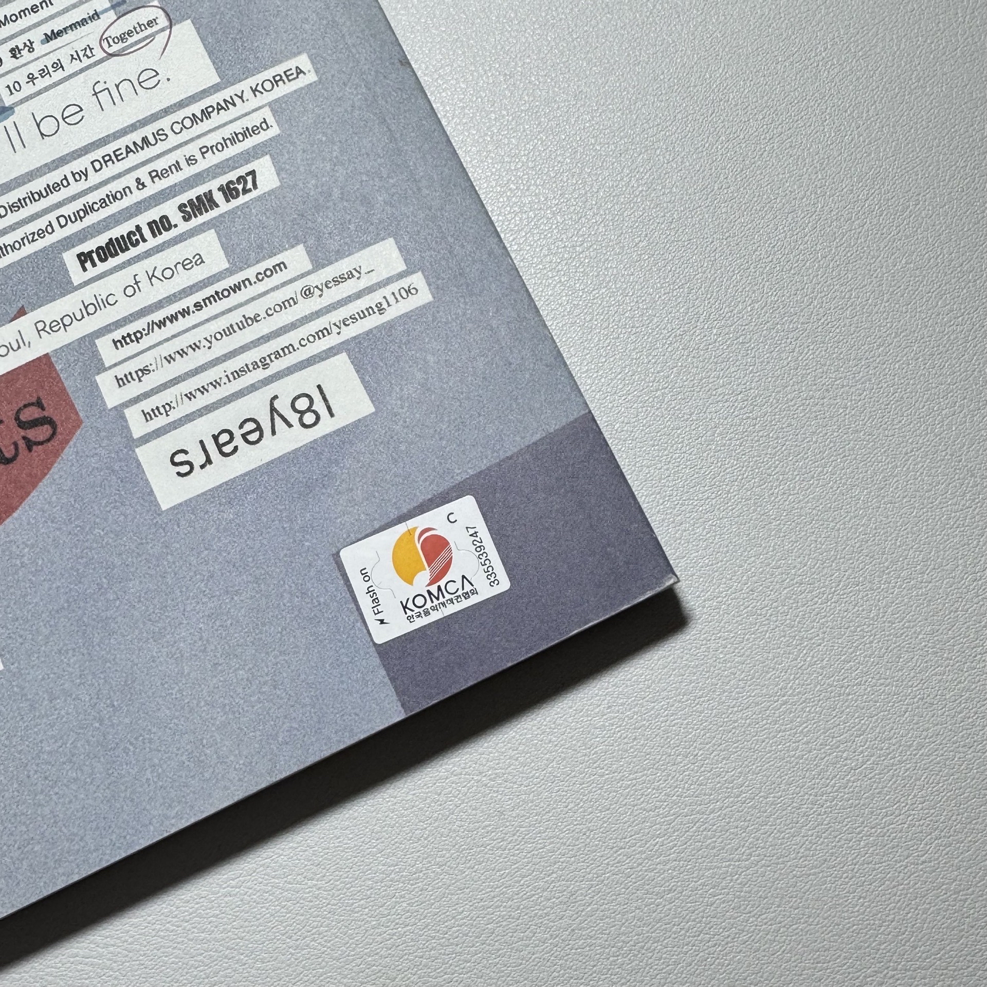 空專 | SUPER JUNIOR 藝聲 正規一輯 Sensory Flows YESUNG 專輯