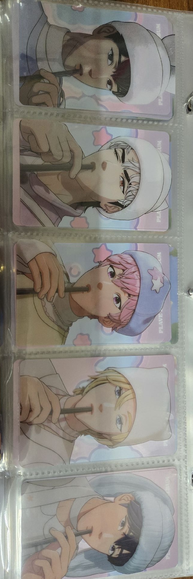 💙💜🩷❤️🖤BBUU吸管卡一套