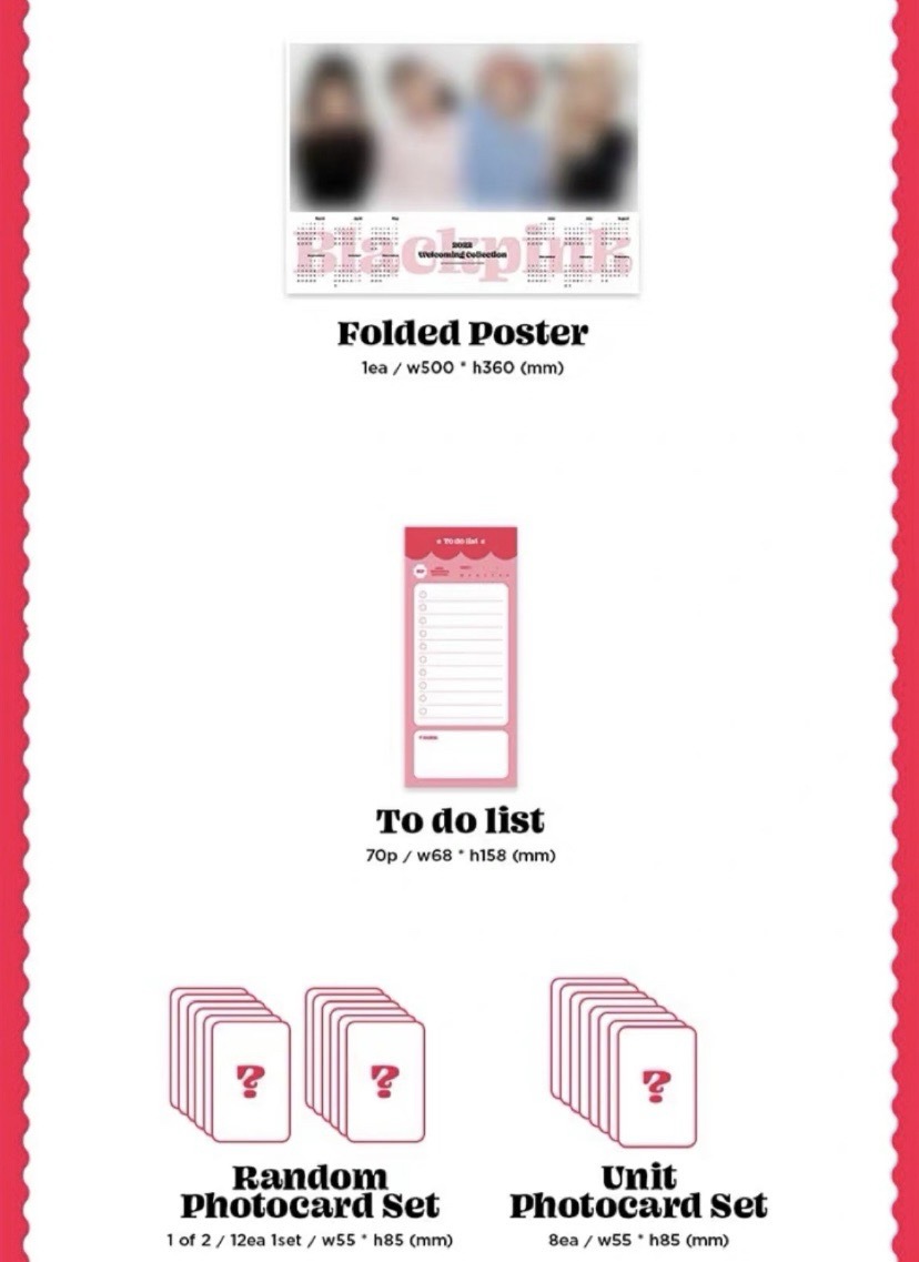 BLACKPINK 2022年曆