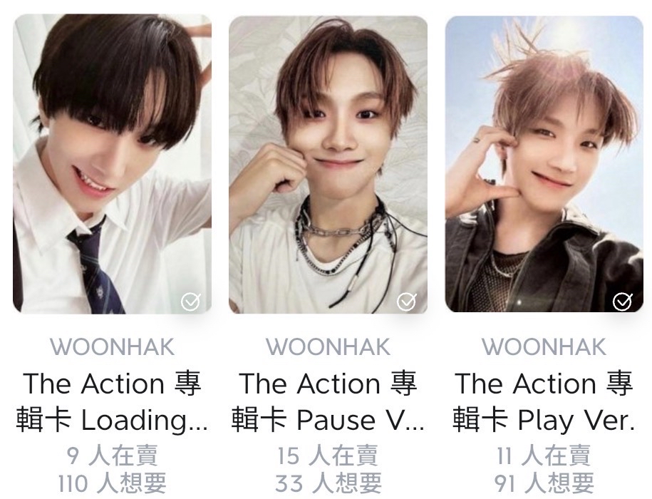 the action 6卡3張