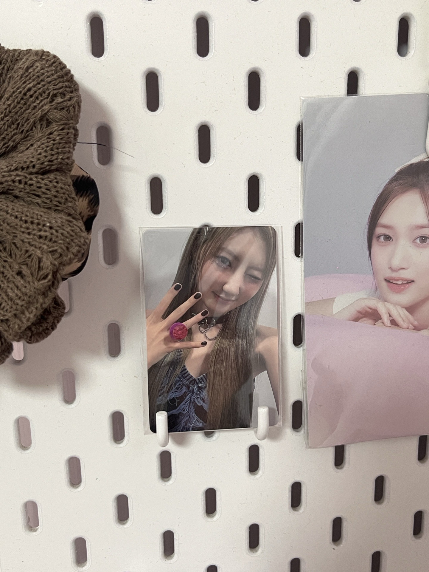 24玫瑰日幸運卡捏臉戒指藍