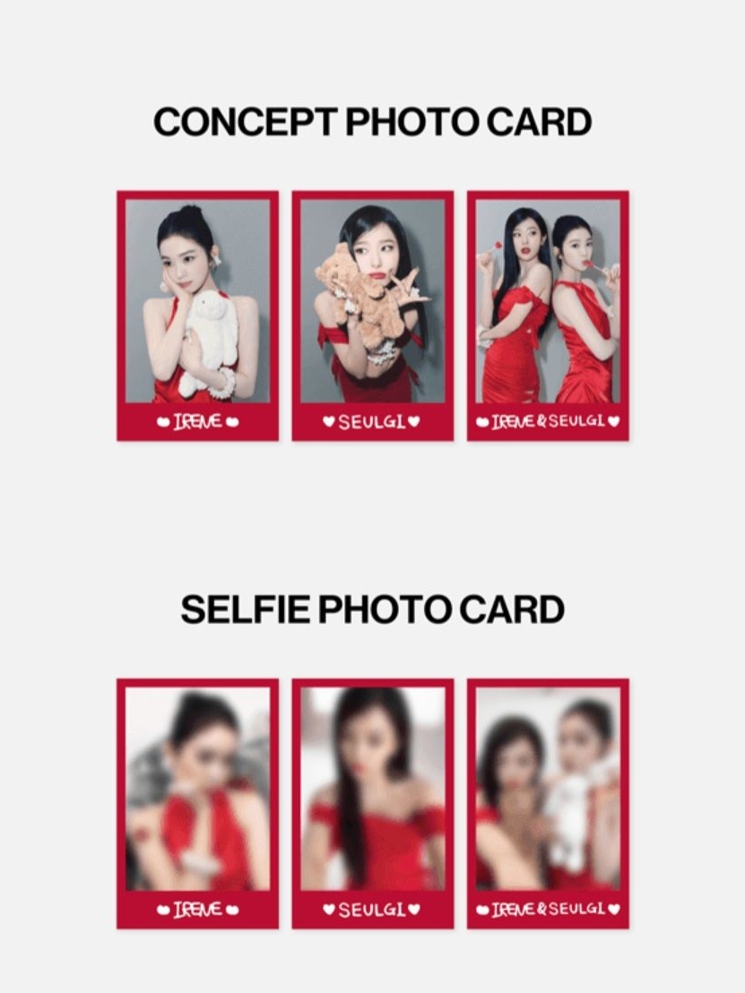Red Velvet Irene & Seulgi 小分隊 演唱會周邊卡包