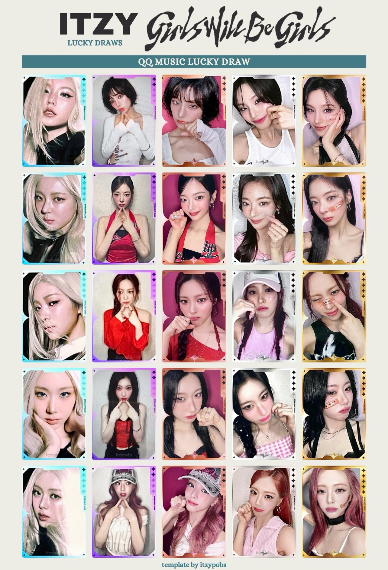 ITZY 五星卡 僅200張