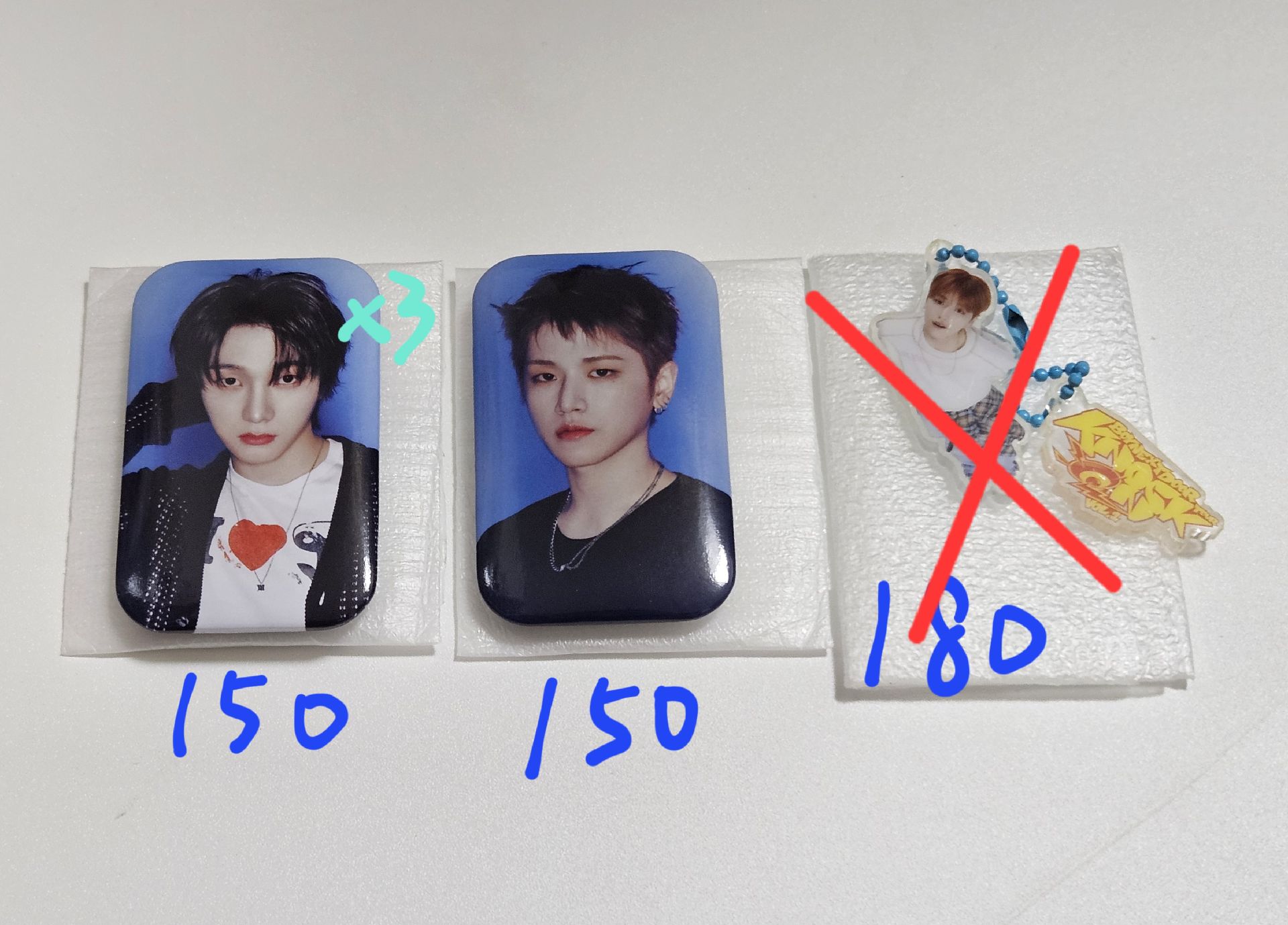 韓安徽章＆快閃店吊飾