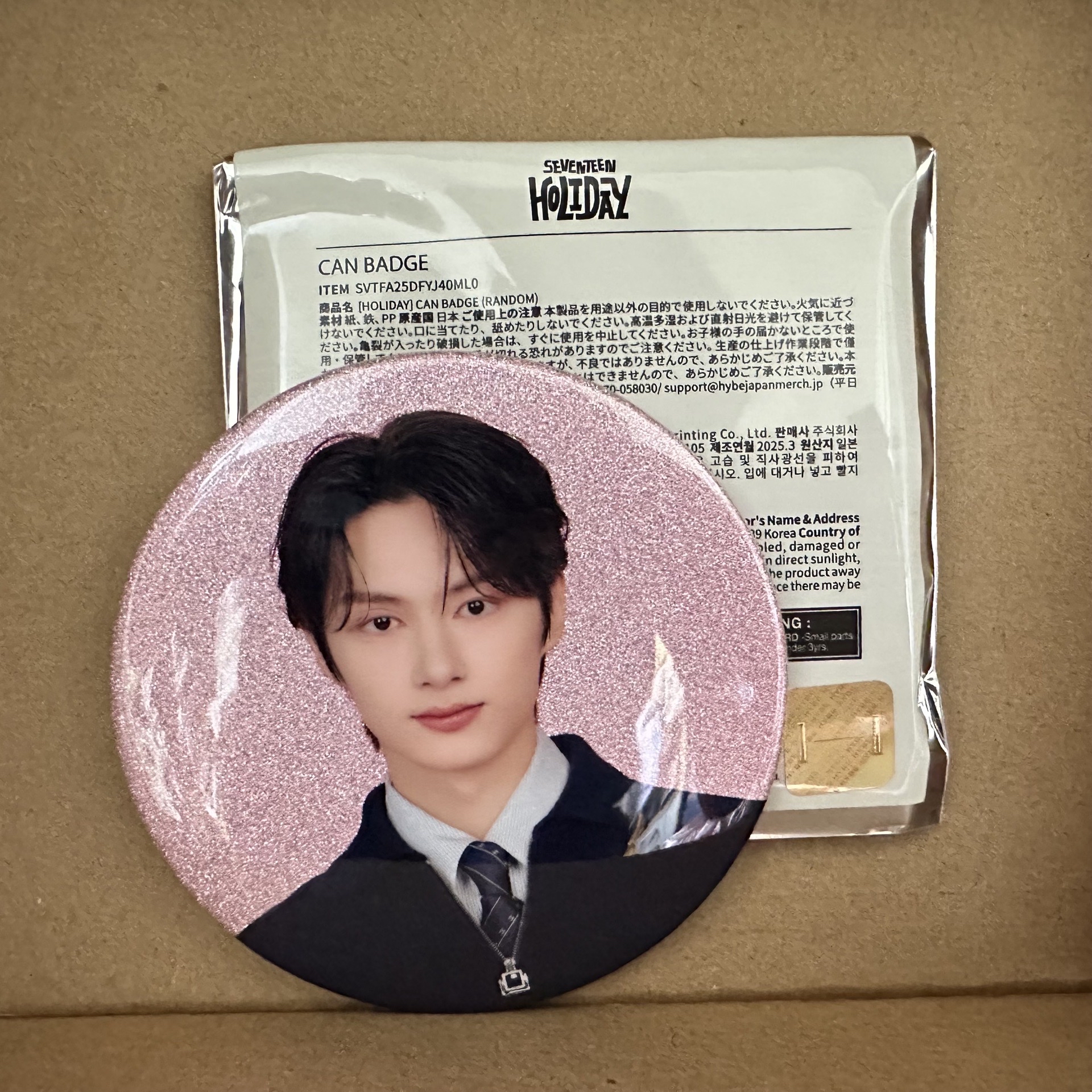 SEVENTEEN Holiday 徽章 Jun 文俊輝