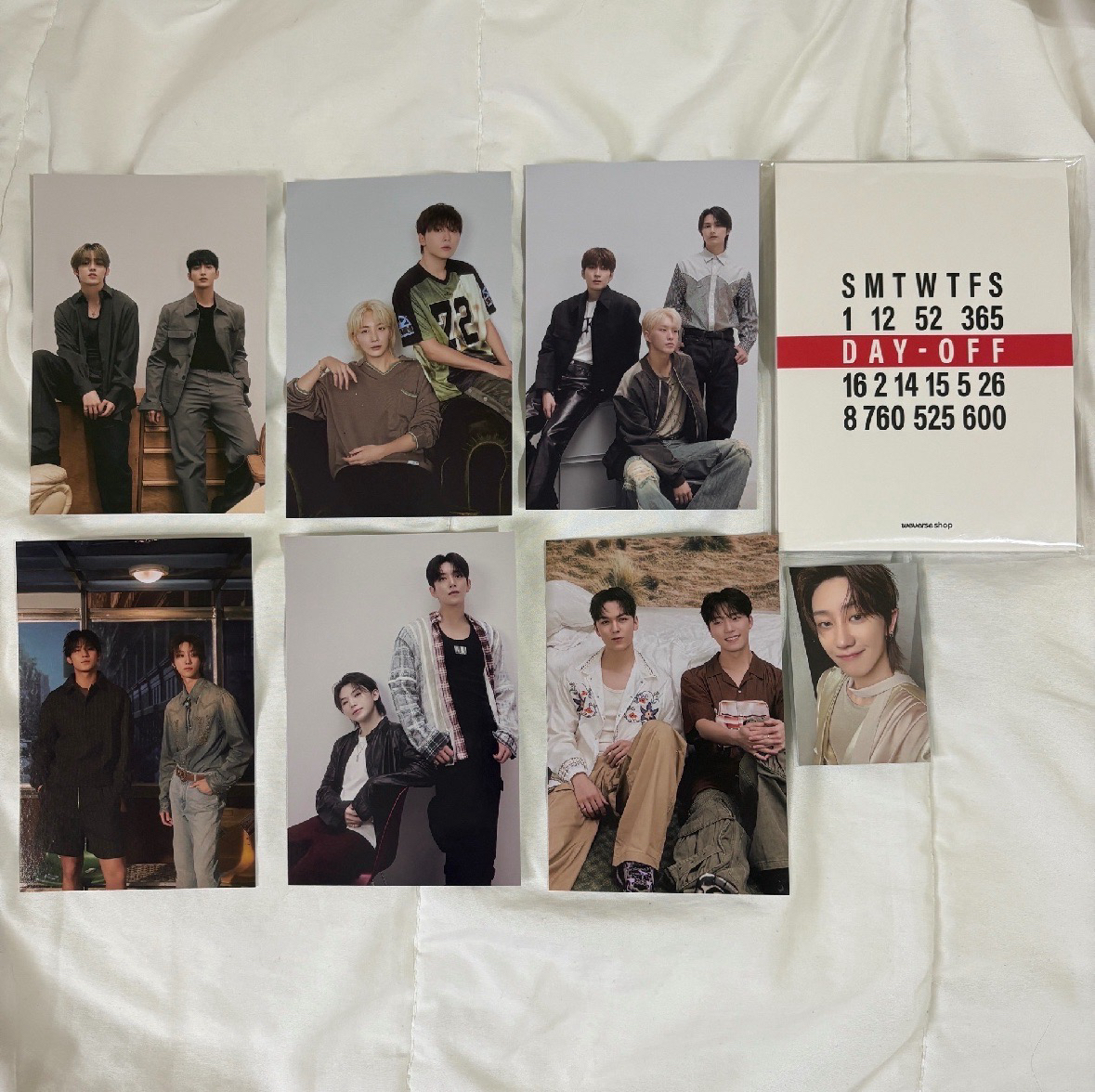 Seventeen 25 年曆WVS特典明信片6張