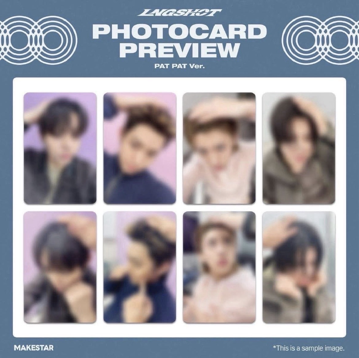 Woojin摸頭雙面卡