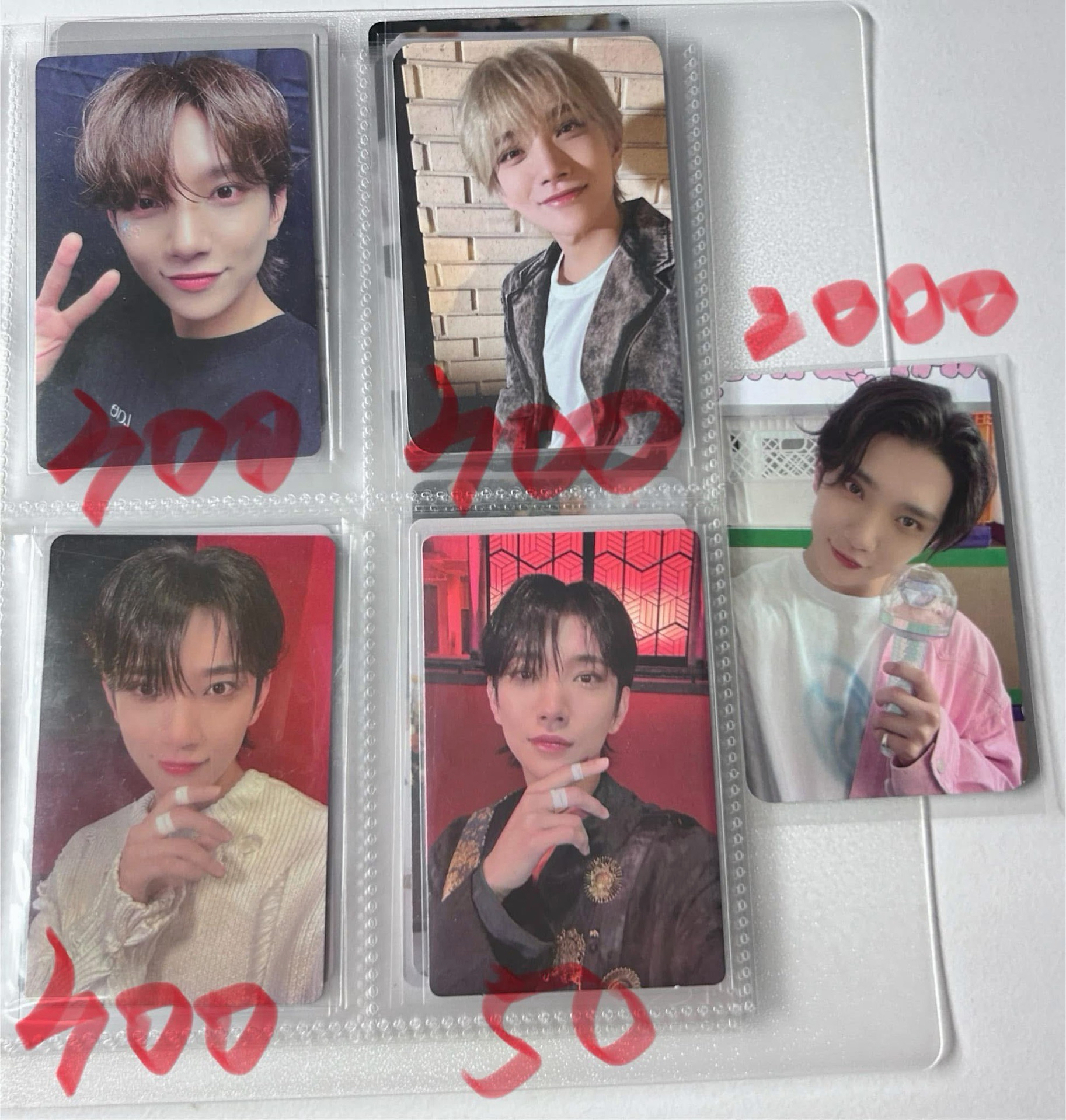 洪知秀小盤 標價為五張一起