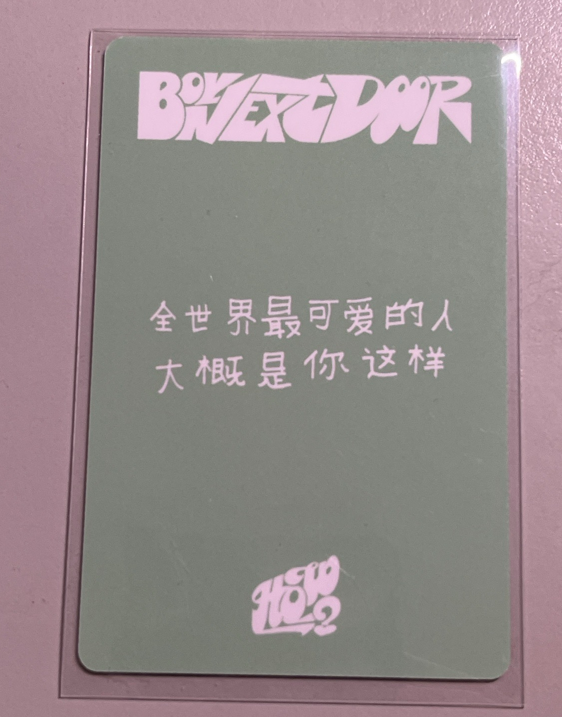 Leehan 金李涵 中文卡背