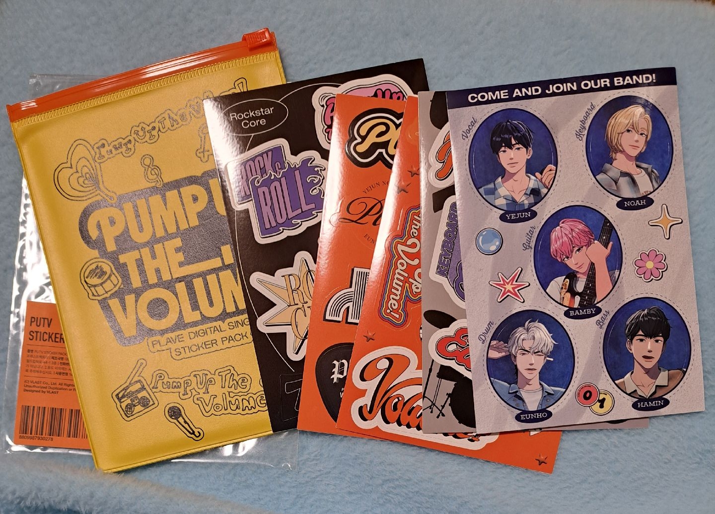 PLAVE PUTV 貼紙+官方姓名貼