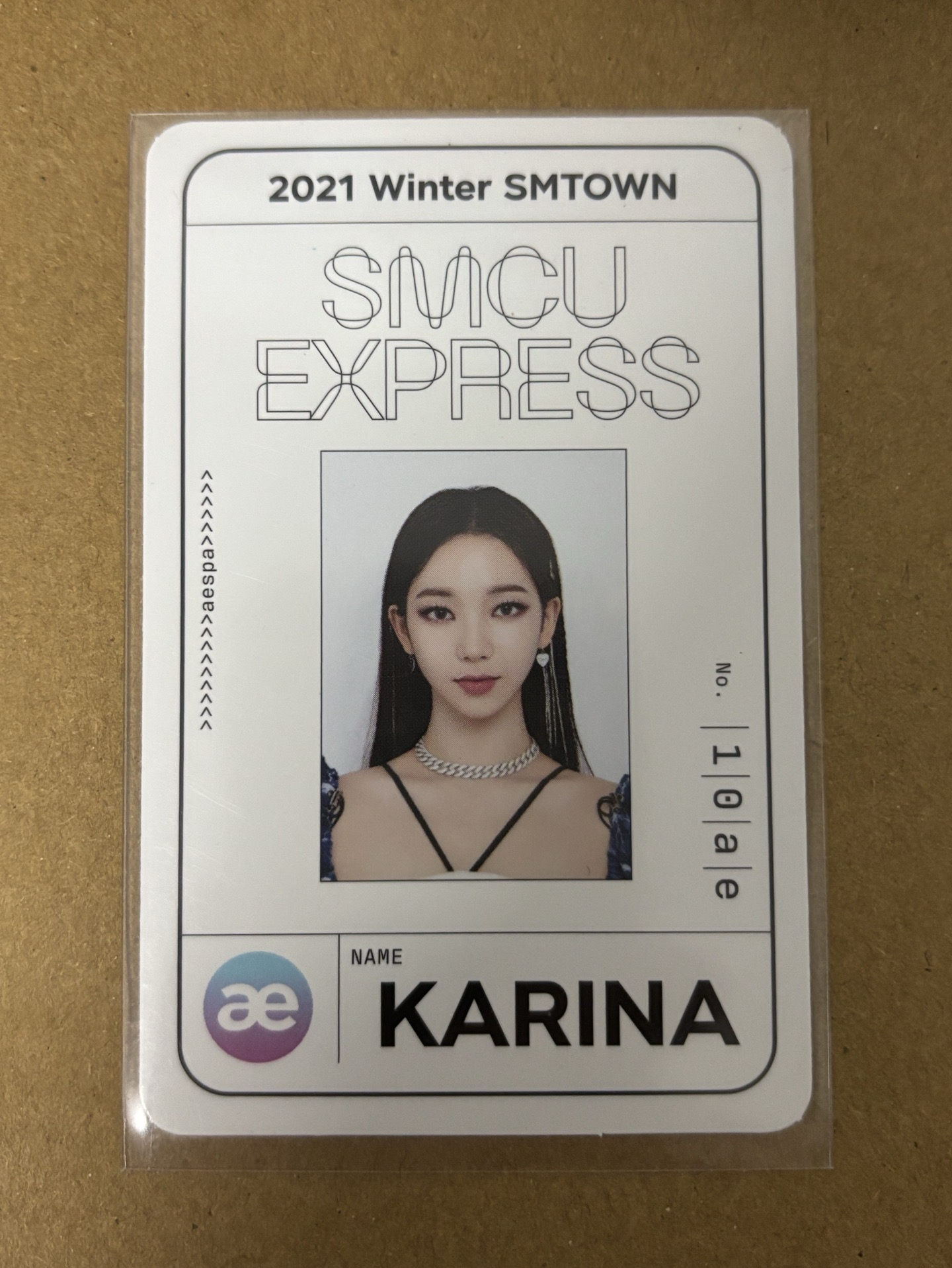 aespa Karina 柚子 21SMCU 專輯卡 smcu2021冬專 團封id柚 柚-03