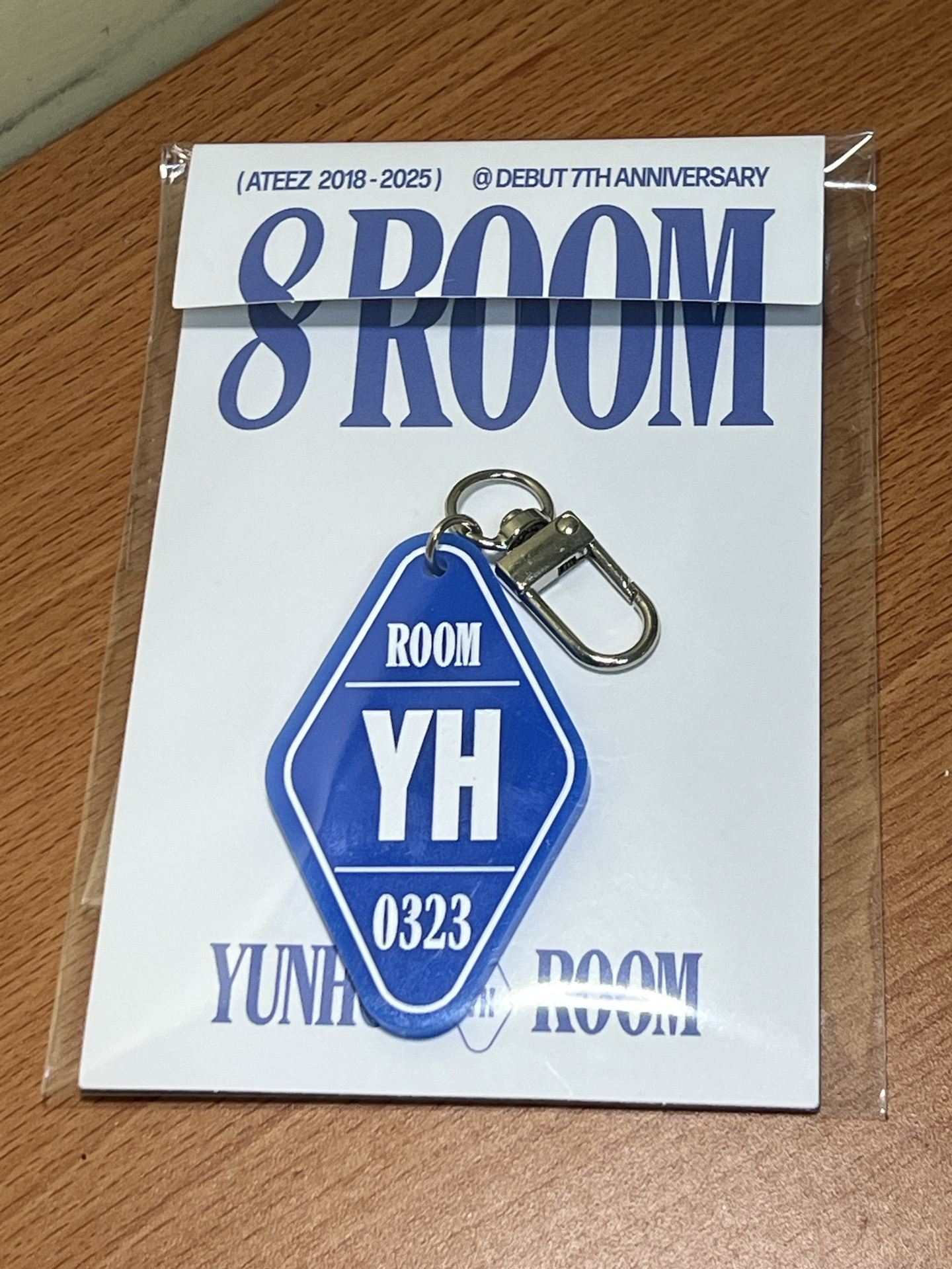 潤 七週年 8ROOM 鑰匙圈 含卡